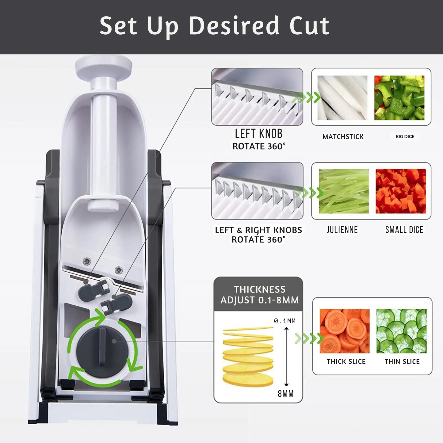 Globetrek° VeggieSlicer: Groente Meester Slicer