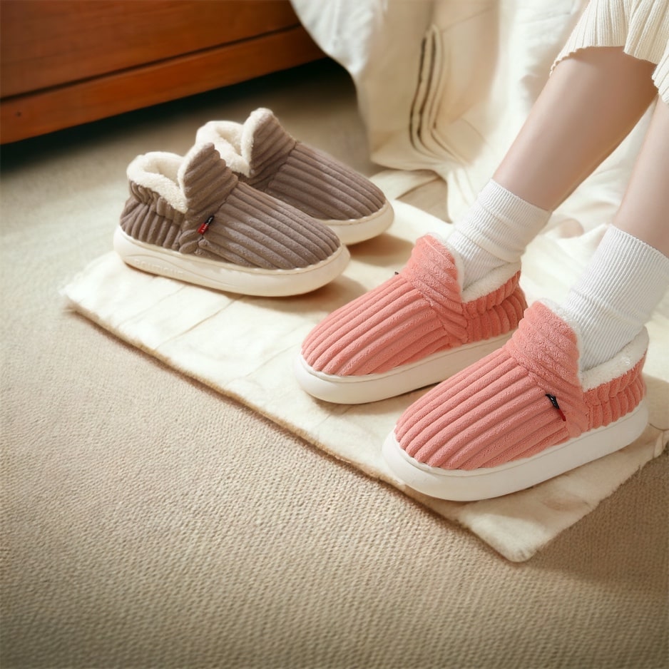 CozyComfort™ Therapeutische Fluffy Fleece winter Sloffen