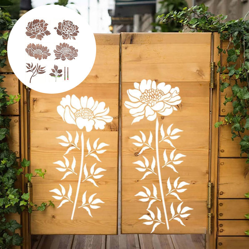 FlowerDecor - DIY Bloem Stencil Decoratie