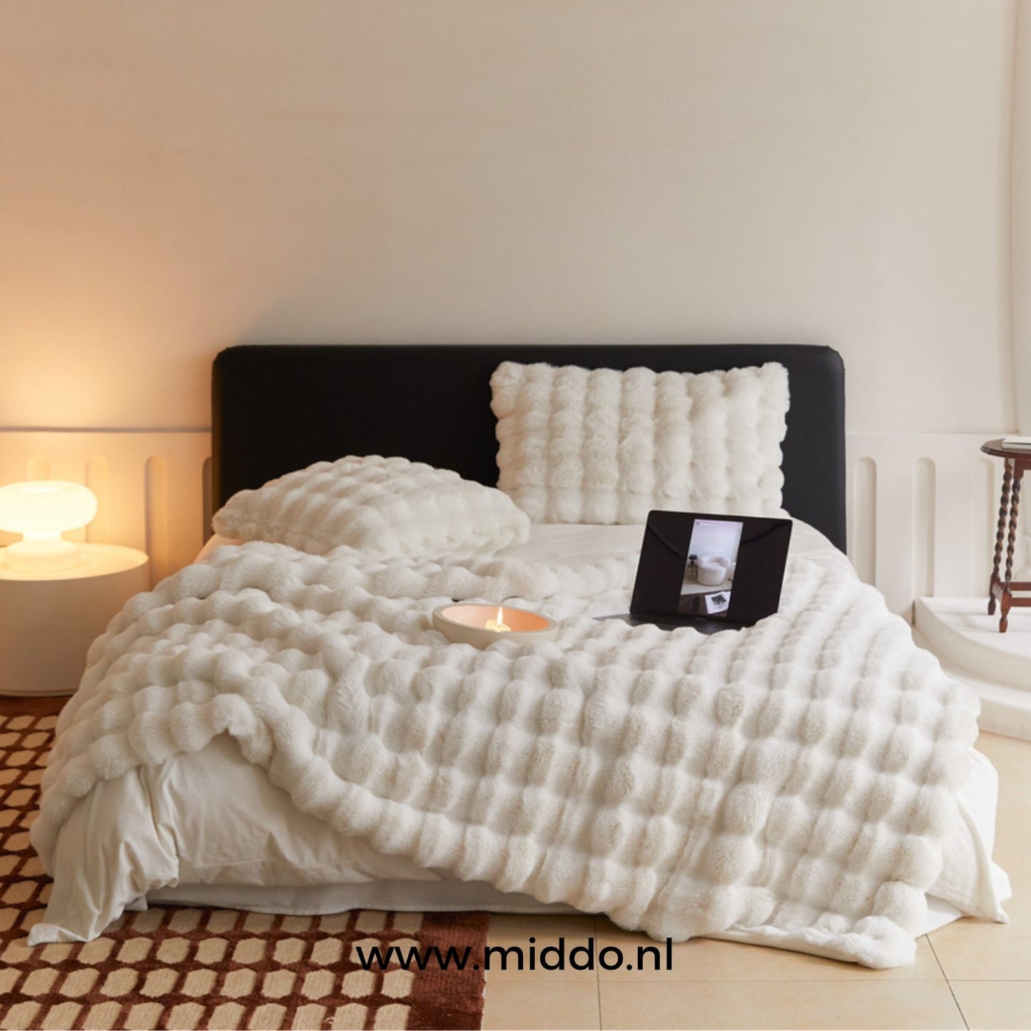 Fluffy Toscaanse Luxe: Warme Extra Dikke Winterdekens voor Bed & Bank!