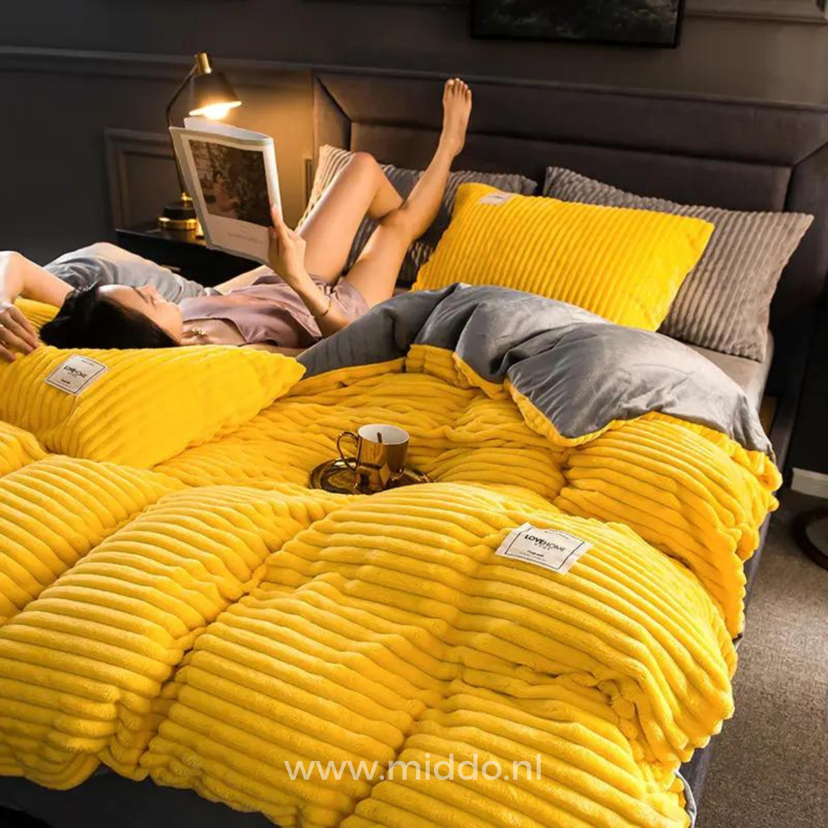 Fluwelen Fleece Dekbedovertrek | Wikkel jezelf in Ultiem Comfort en Warmte voor Koude Winternachten