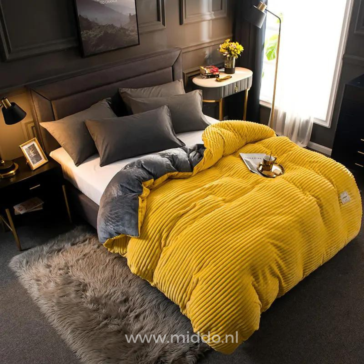 Fluwelen Fleece Dekbedovertrek | Wikkel jezelf in Ultiem Comfort en Warmte voor Koude Winternachten