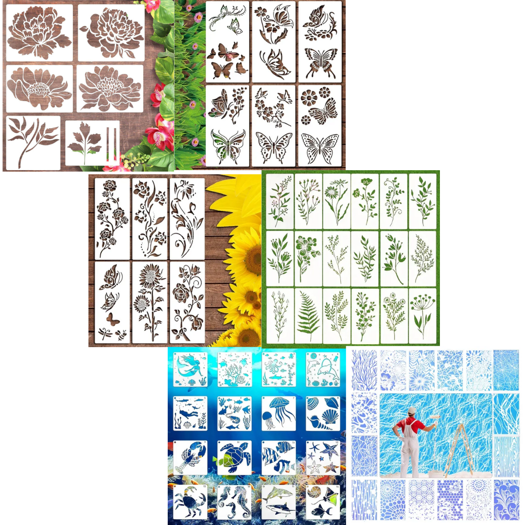FlowerDecor - DIY Bloem Stencil Decoratie