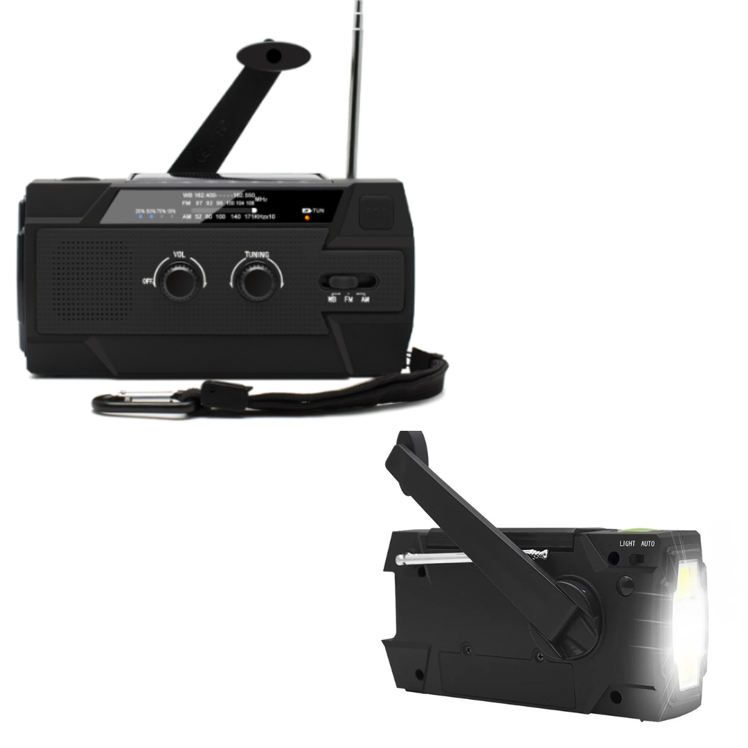 EmergencyRadio - Multifunctionele Radio op Zonne- Energie