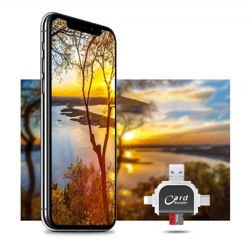 CardReader - Multi-Poort 4 in 1 Universele SD TF Kaartlezer