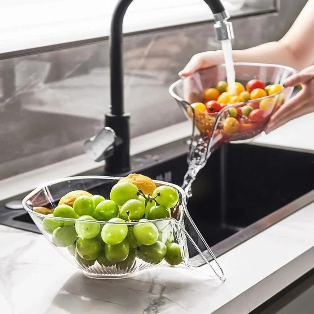 Globetrek° DrainBasket 1+1 GRATIS: Multifunctioneel Wassen Afvoer Mand
