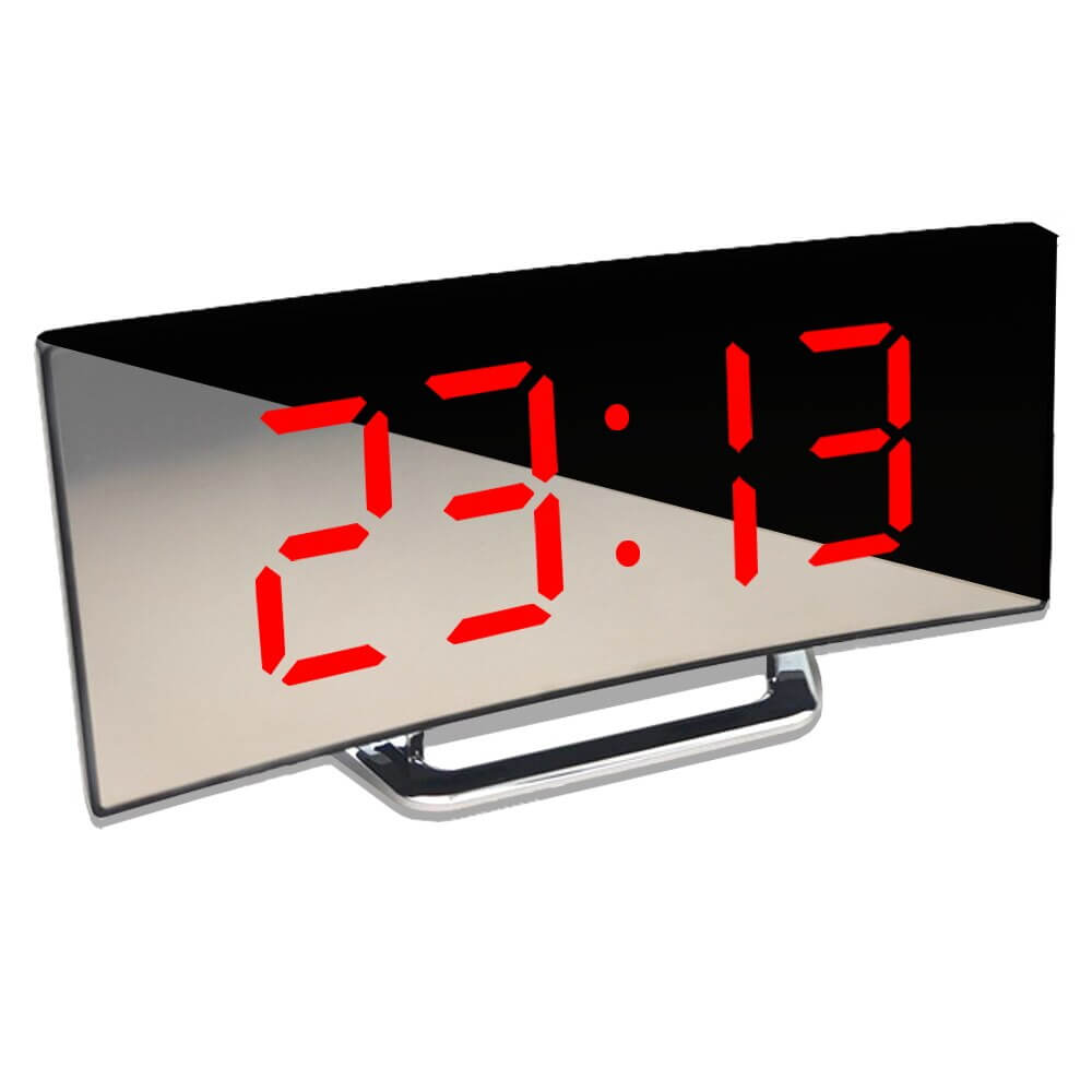 Digiclock™ | Gebogen LED Digitale Wekker met Modern Ontwerp