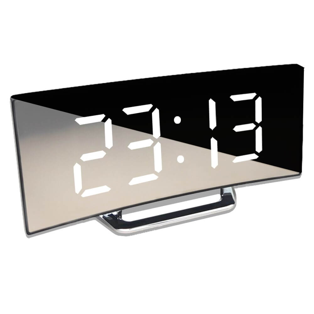 Digiclock™ | Gebogen LED Digitale Wekker met Modern Ontwerp
