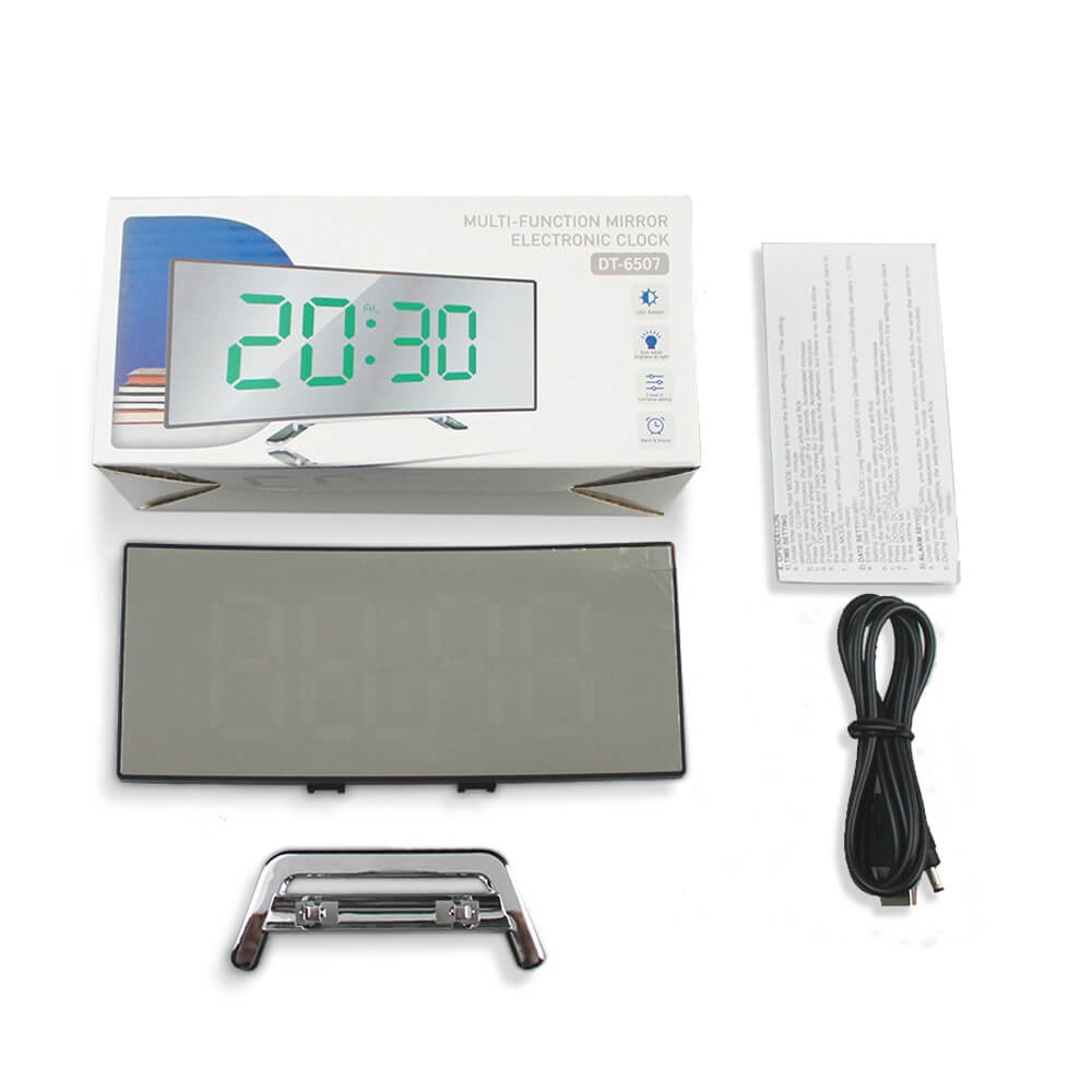 Digiclock™ | Gebogen LED Digitale Wekker met Modern Ontwerp