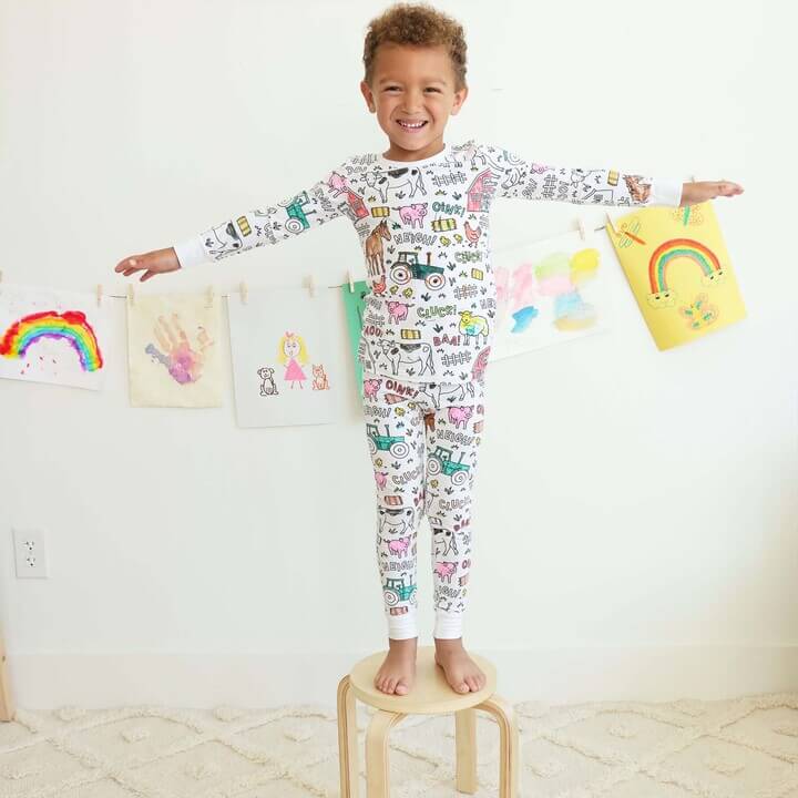 Inkleurbare Kinderpyjama™ | Speels en Geliefd bij Kinderen en Ouders!