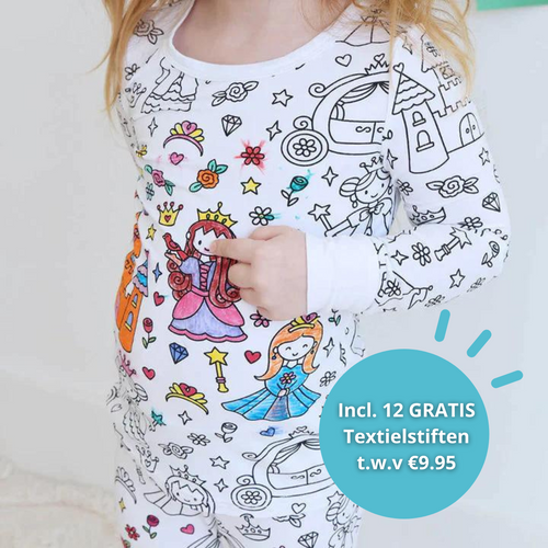 Inkleurbare Kinderpyjama™ | Speels en Geliefd bij Kinderen en Ouders!