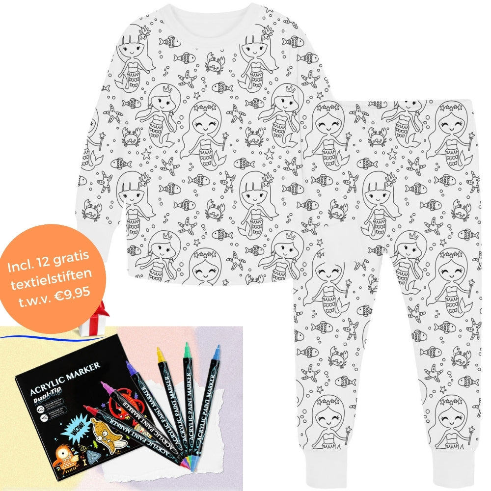 Inkleurbare Kinderpyjama™ | Speels en Geliefd bij Kinderen en Ouders!