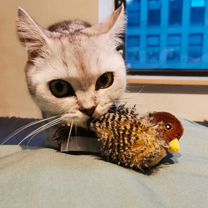 Catfri® BirdToy: Interactieve Tjilpend Vogel Speelgoed Voor Katten