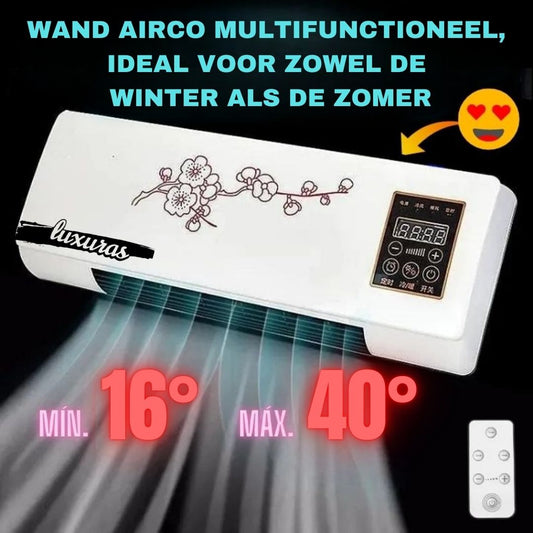 Veelzijdige wandairconditioning voor verwarmen en koelen + gratis cadeaus!🎁