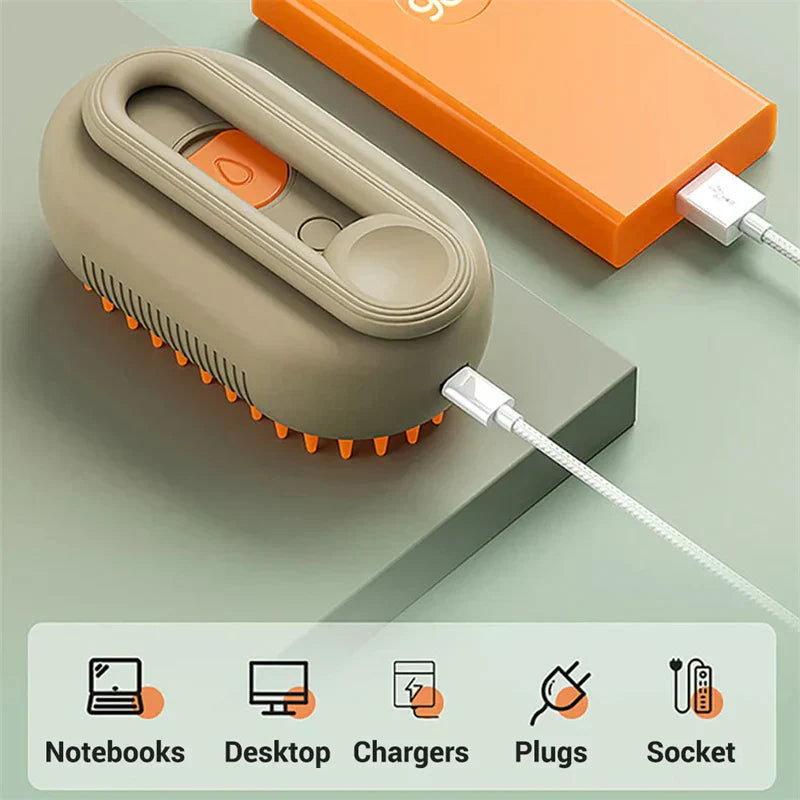 DogCatFri™ SteamBrush: Stoom Huisdieren Verzorging Borstel