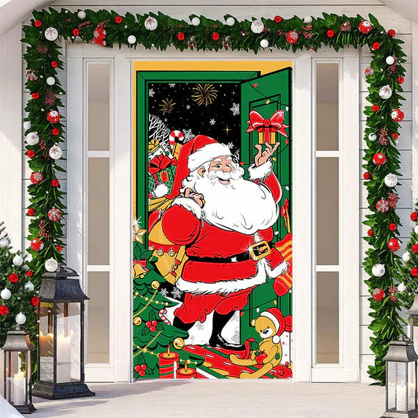 ChristmasDoor - Kerst Realistisch Deur Decoratie