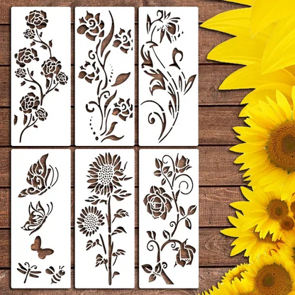 FlowerDecor - DIY Bloem Stencil Decoratie