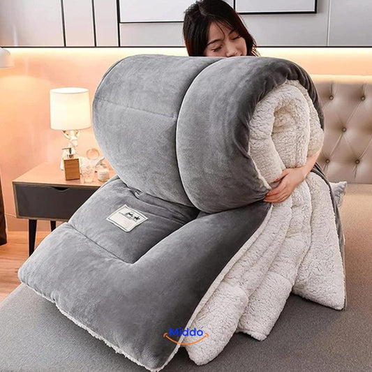 ComfortLux™ Wol-Velvet Verzwaringsdeken | Ultieme Warmte & Luxe - 2,5 tot 4KG