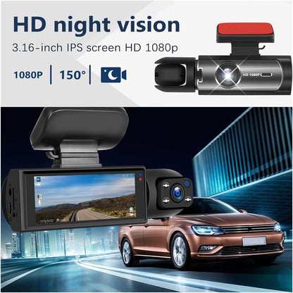 Dashcam Pro™ Full HD 1080P | Dual Lens, Veiligheid en Kristalheldere Beelden