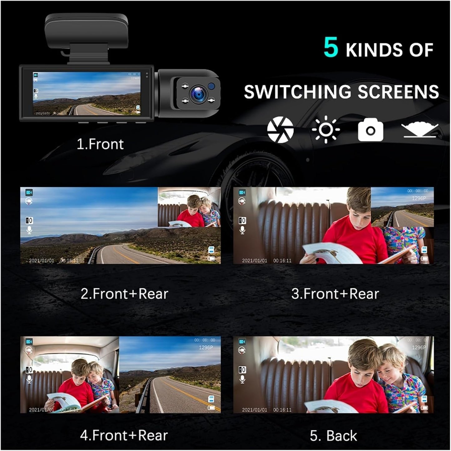 Dashcam Pro™ Full HD 1080P | Dual Lens, Veiligheid en Kristalheldere Beelden