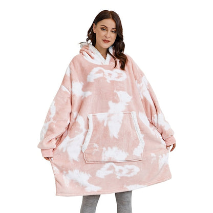 Extra Warme Onesize XXL Hoodie van Sherpa Fleece!