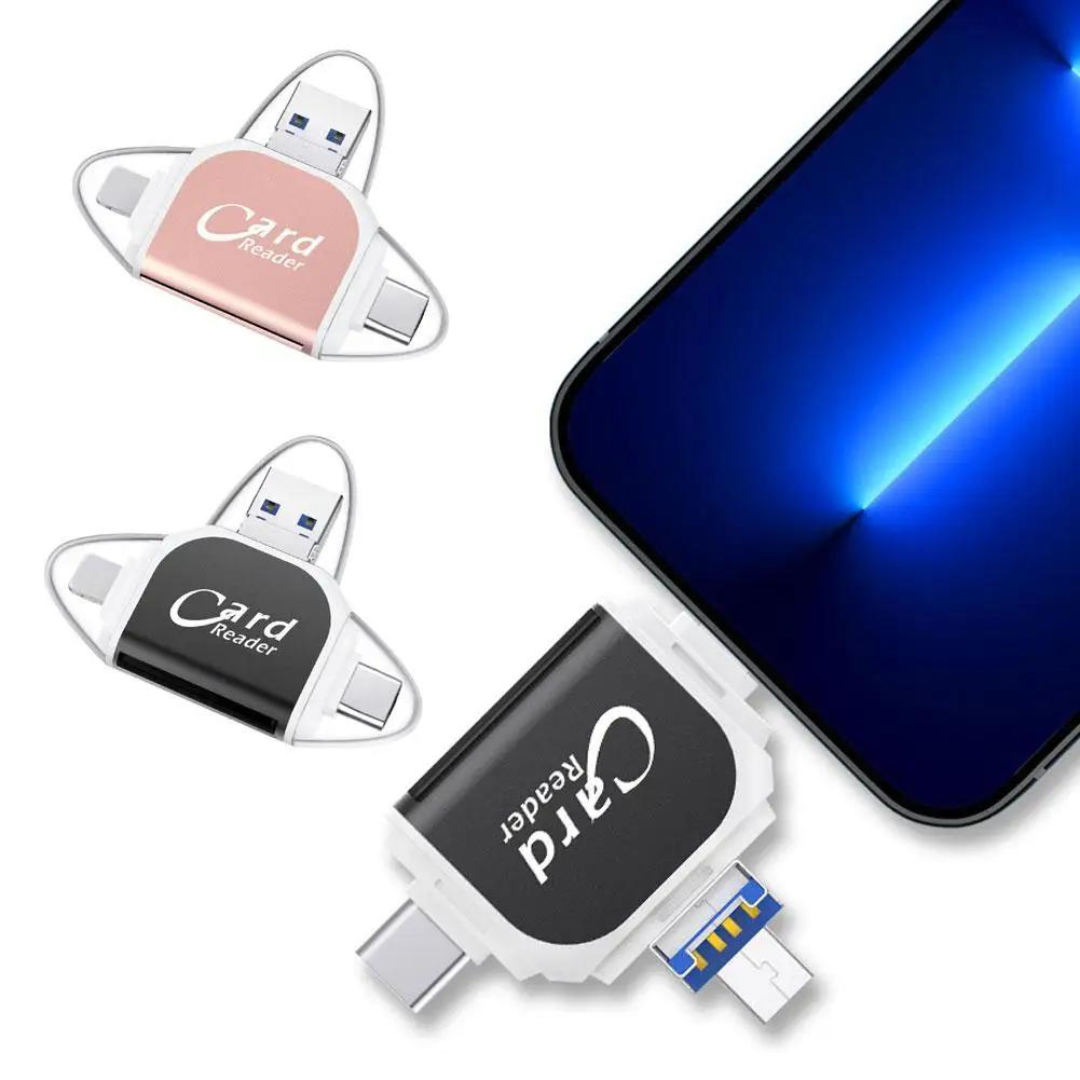 CardReader - Multi-Poort 4 in 1 Universele SD TF Kaartlezer