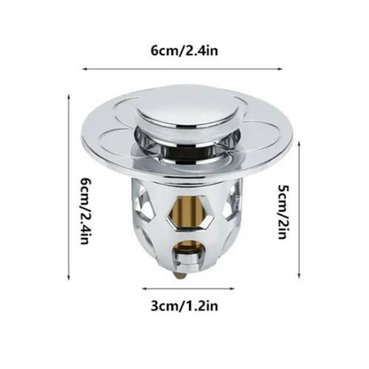 DrainFilter 1+1 GRATIS - Universele Pop-Up Gootsteen Afvoer Filter Plug