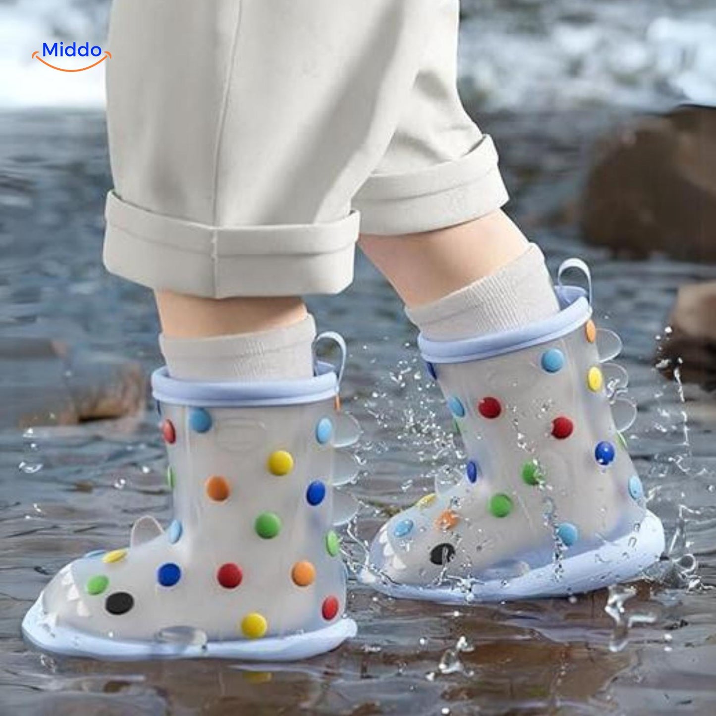Zureto™ Shark Regenlaarzen | 3D Ontwerp, Waterproof en Antislip