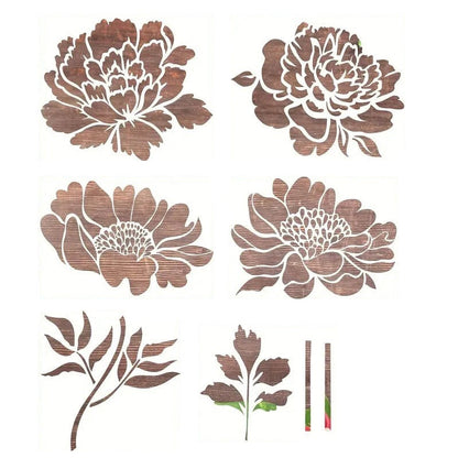FlowerDecor - DIY Bloem Stencil Decoratie