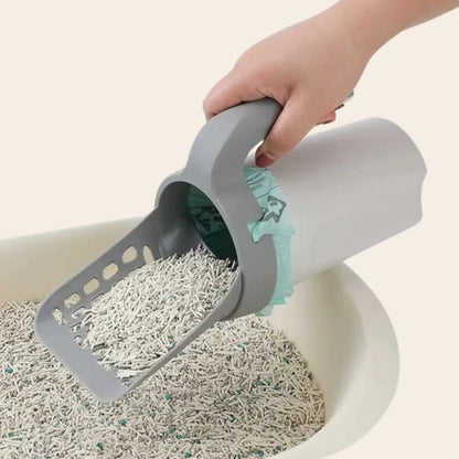CharmPaws™ 2-in-1 Kattenbakschep met Container