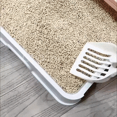 CharmPaws™ 2-in-1 Kattenbakschep met Container