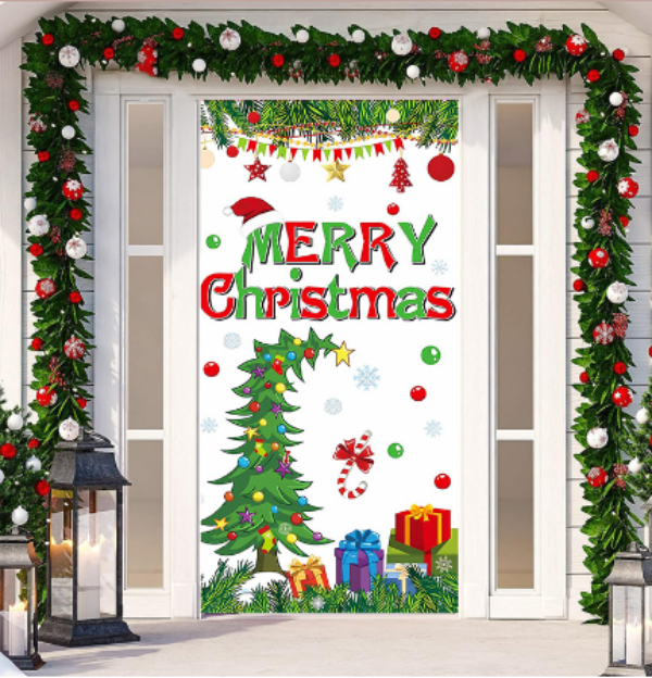 ChristmasDoor - Kerst Realistisch Deur Decoratie
