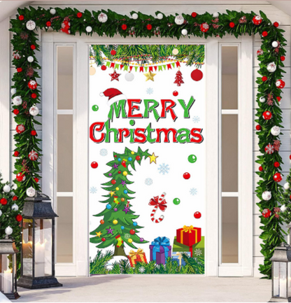 ChristmasDoor - Kerst Realistisch Deur Decoratie