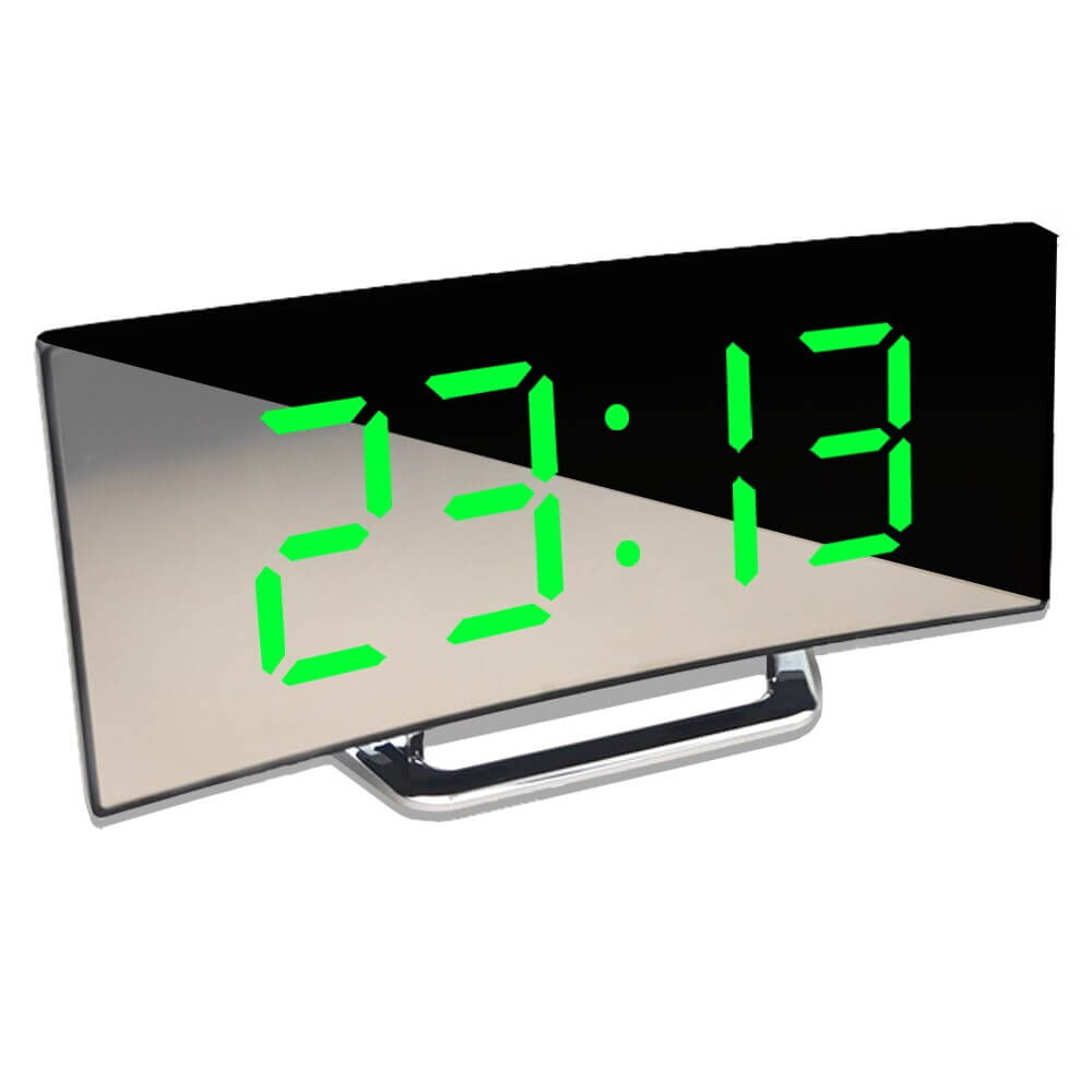 Digiclock™ | Gebogen LED Digitale Wekker met Modern Ontwerp