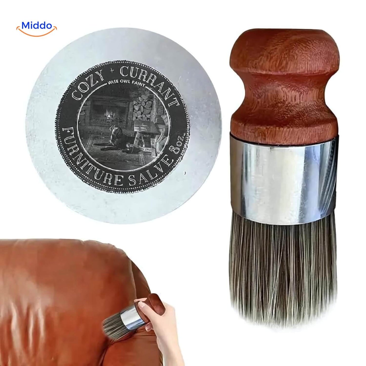 Furnituresalve™ - Leer- En Houtbalsem | Krasverwijderaar + Borstel