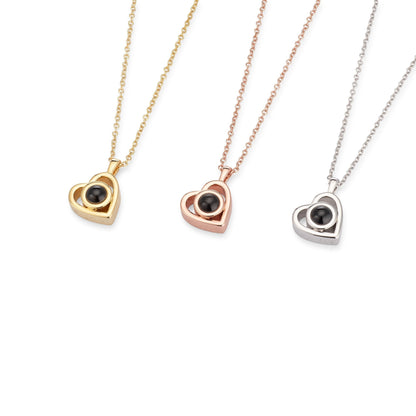 Gepersonaliseerde Hart Foto Ketting