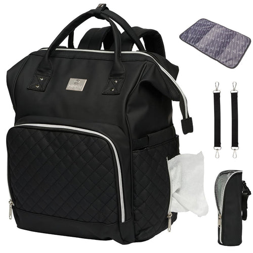 MIMMTI® 2.0 Leren Luiertas, Gezinstas, Reistas