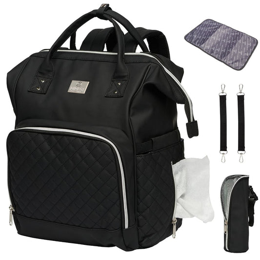 MIMMTI® 2.0 Leren Luiertas, Gezinstas, Reistas